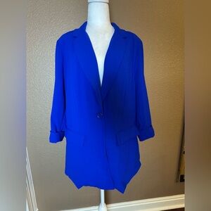 Torrid Electric Blue Blazer | Size 2 (18-20)| Open Front